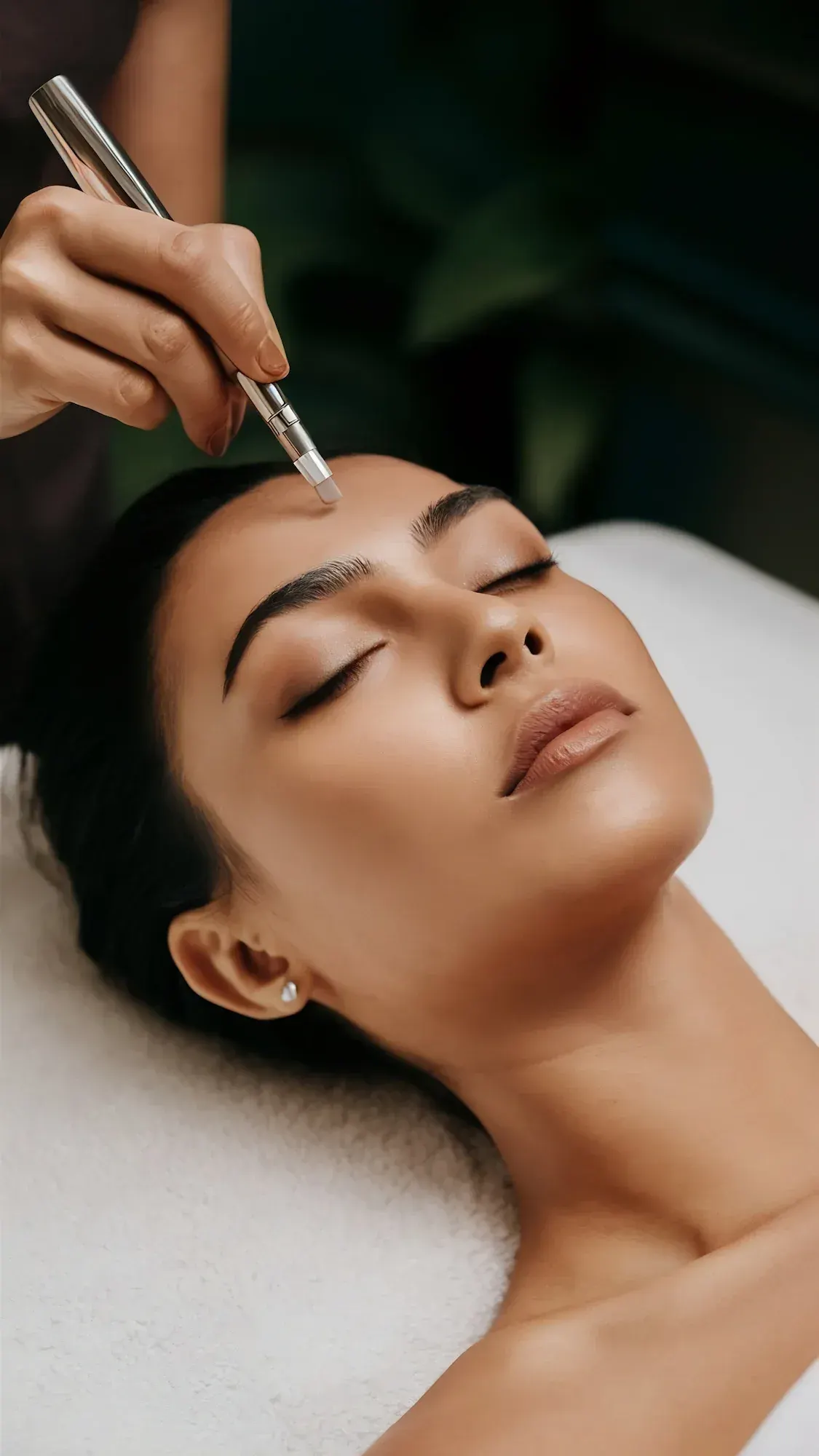 Before and after microneedling results showing smoother skin texture at Radiant Laser MD Cambridge